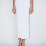 Asymetrical Tank Top Dress - White