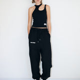 Asymetrical Tank Top - Black