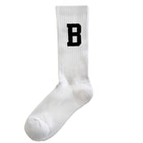 EDGE LOGO SOCKS - WHITE