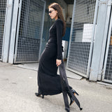 Bow Maxi Dress - Black - RED CROSS