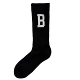 EDGE LOGO SOCKS - BLACK